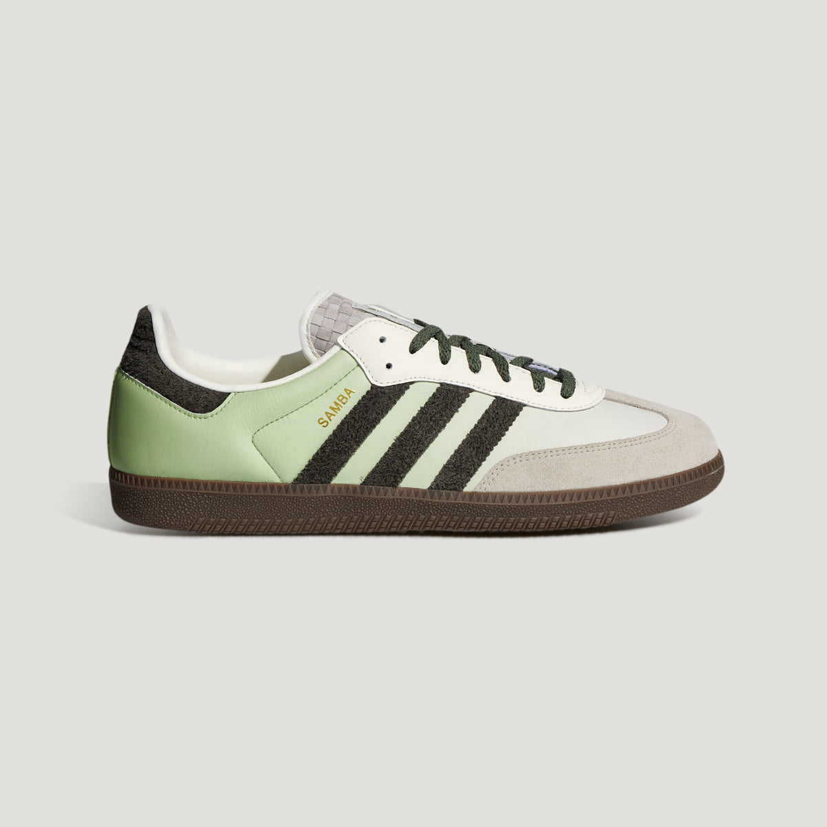 Adidas Samba OG Sneakers - Chalk White / Light Green / Light Grey - view 1