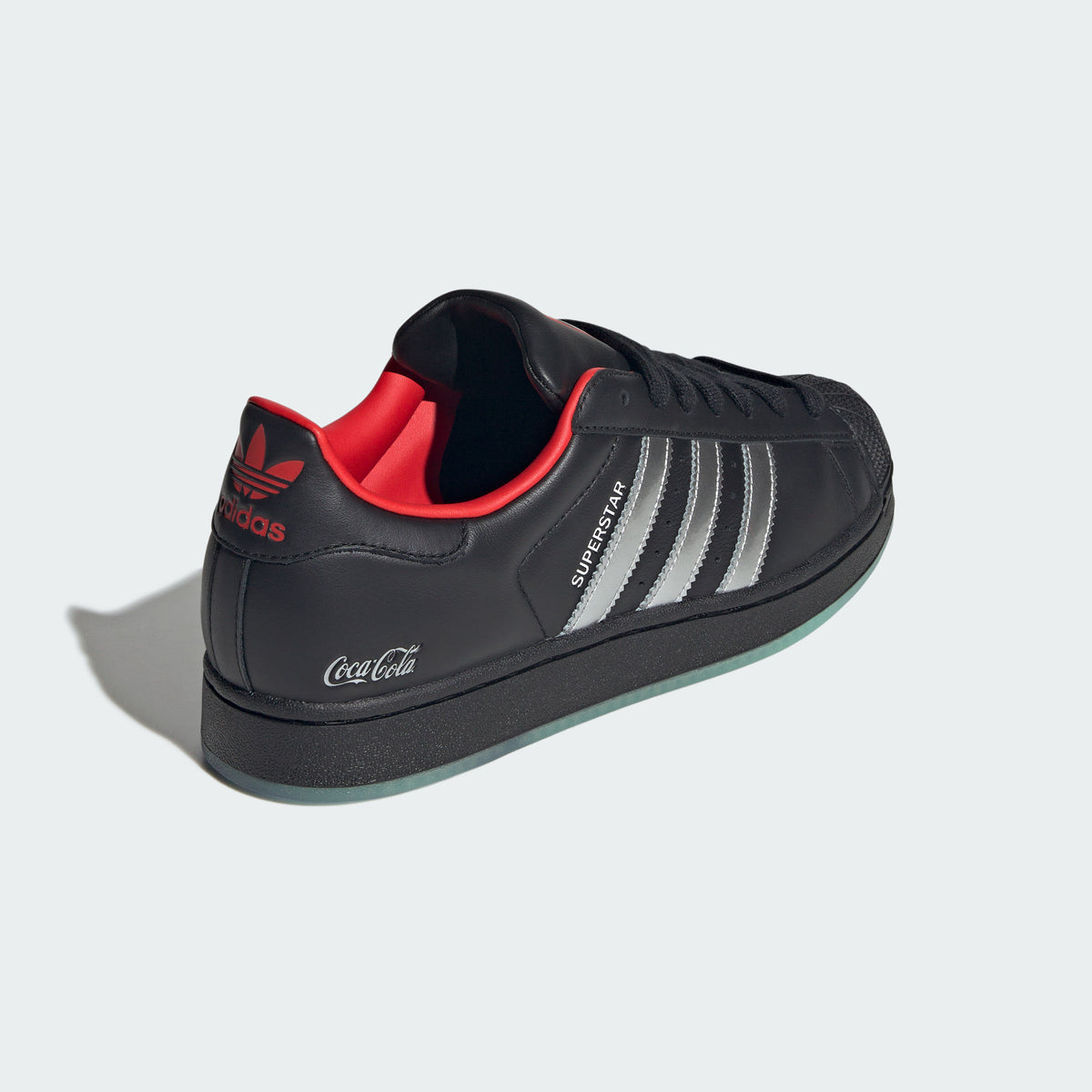 Adidas Superstar II COCA-COLA Sneakers - Black / Silver Metallic / Red - view 7