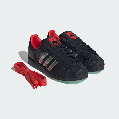 Adidas Superstar II COCA-COLA Sneakers - Black / Silver Metallic / Red - view 2