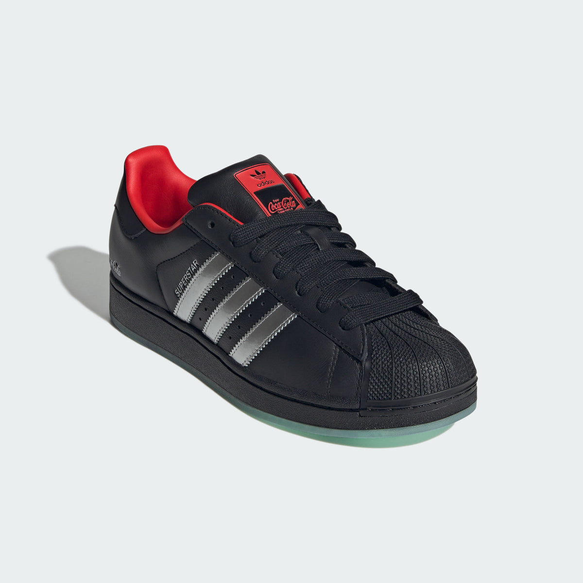 Adidas Superstar II COCA-COLA Sneakers - Black / Silver Metallic / Red - view 6