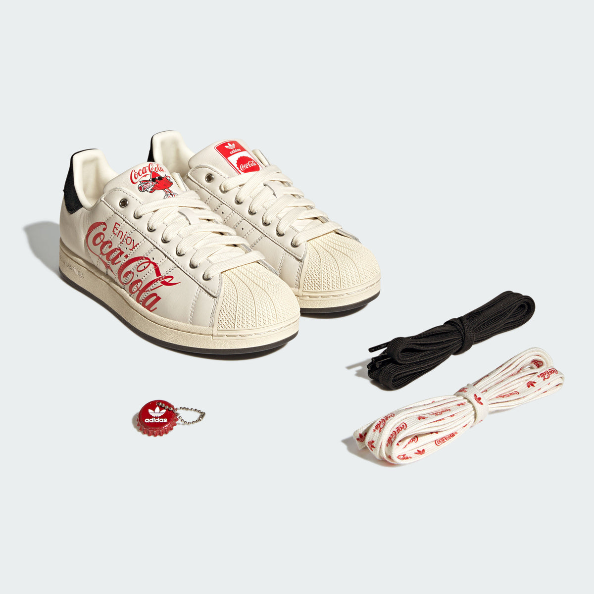 Adidas Superstar II COCA-COLA Sneakers - Crystal White / Black / Off White - view 2
