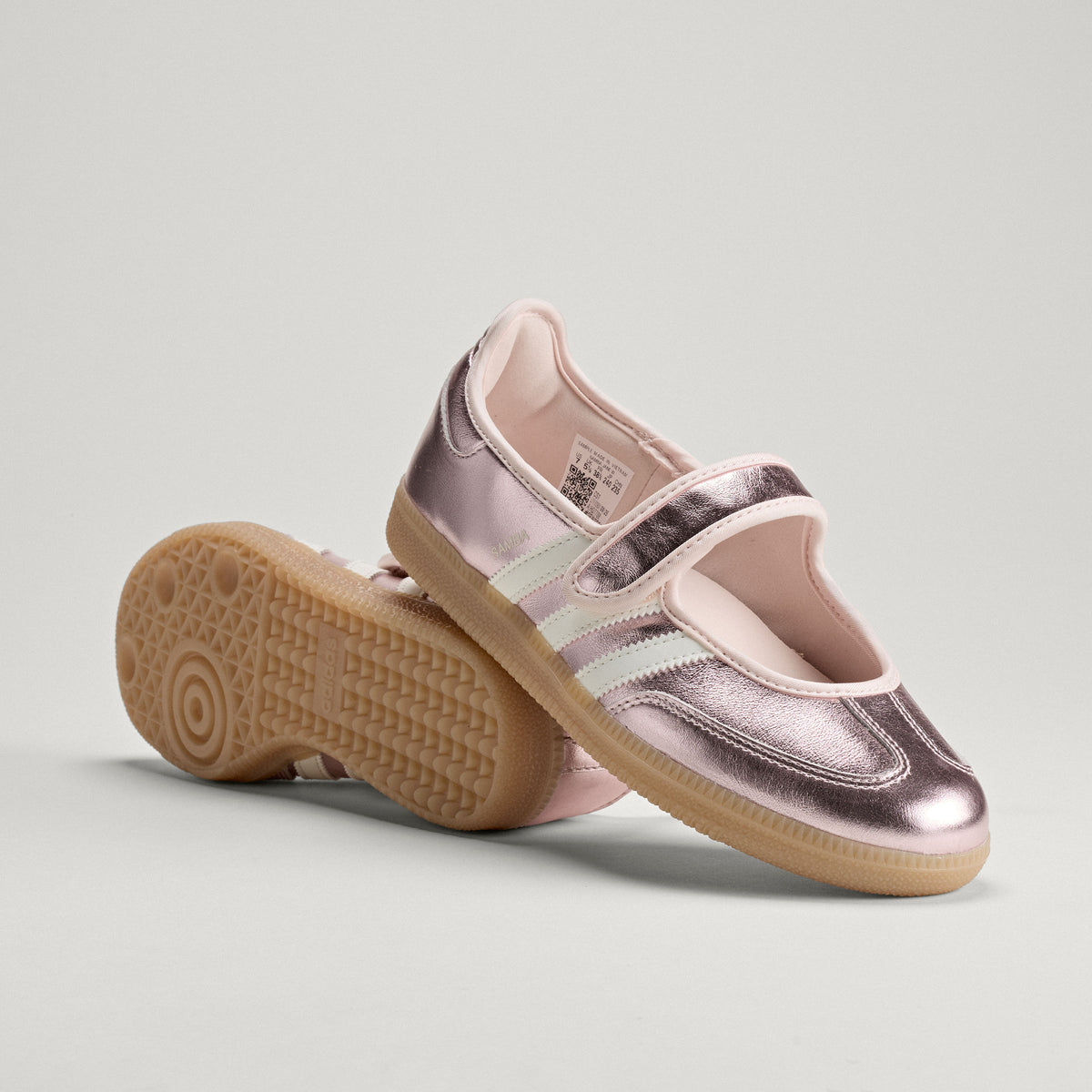 Adidas Samba JANE Sneakers - Silver Metallic / Chalk White - view 5
