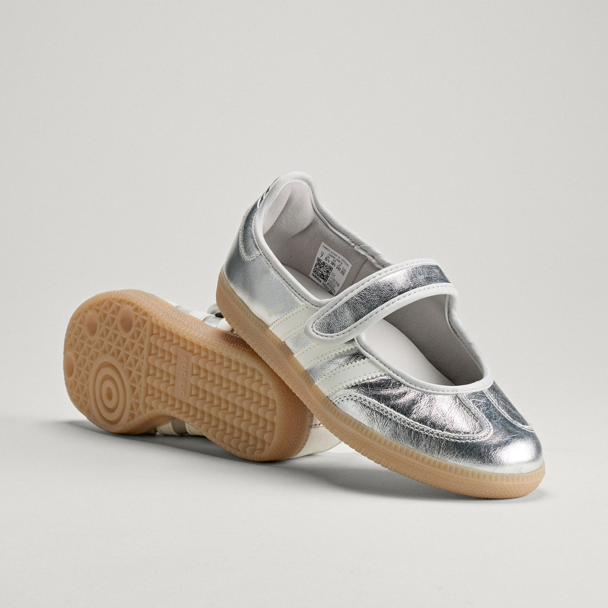 Adidas Samba JANE Sneakers - Silver Metallic / Chalk White - view 5