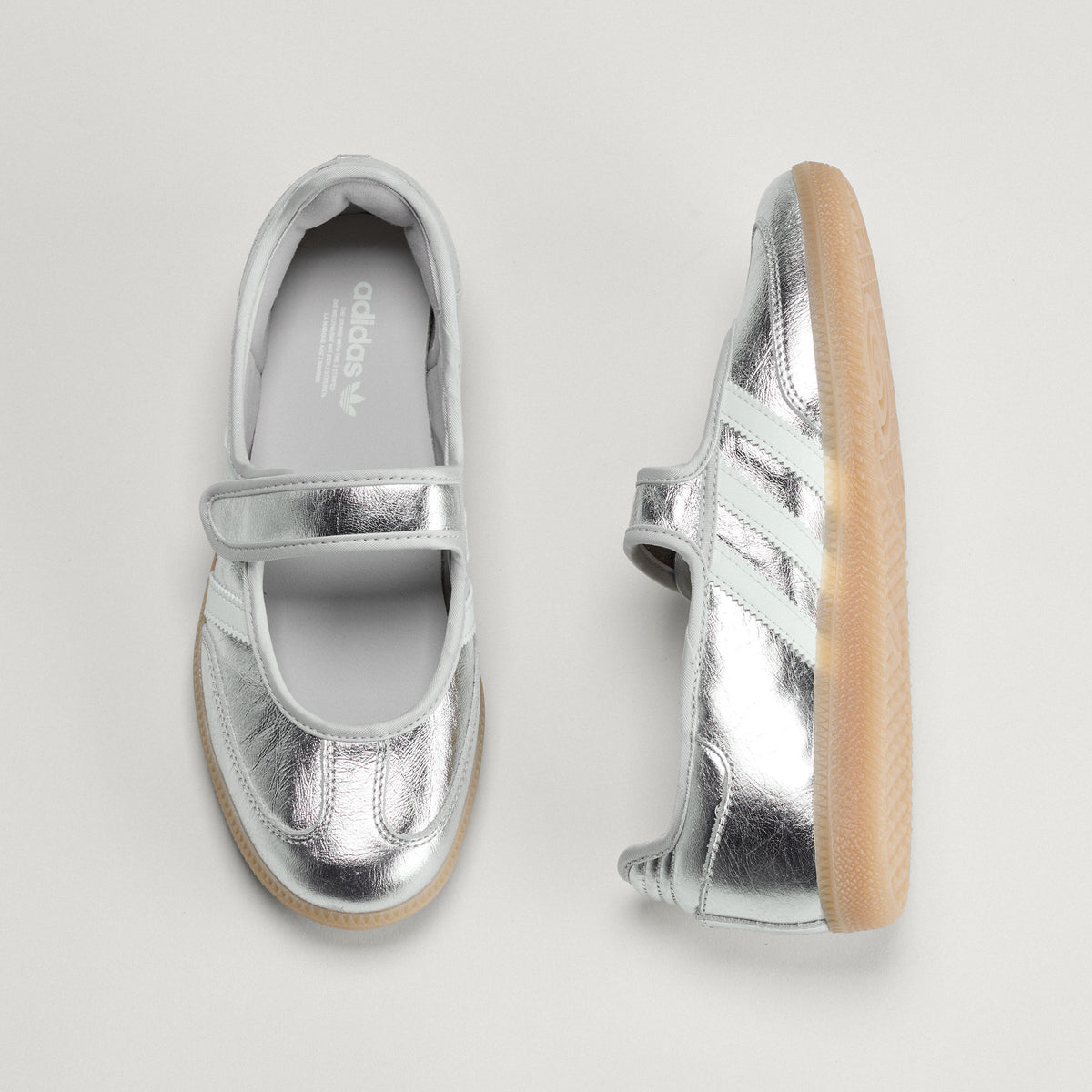 Adidas Samba JANE Sneakers - Silver Metallic / Chalk White - view 6