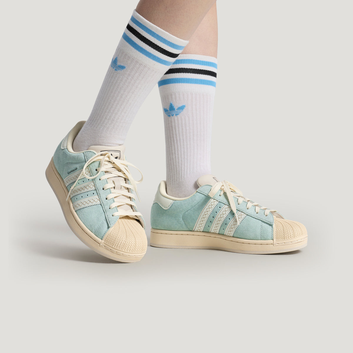 Adidas Superstar II Sneakers - Clear Blue / Chalk White - view 1