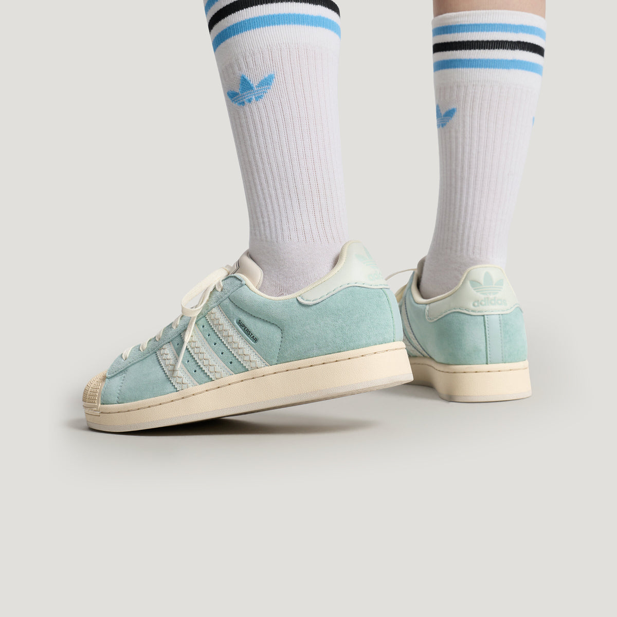 Adidas Superstar II Sneakers - Clear Blue / Chalk White - view 2