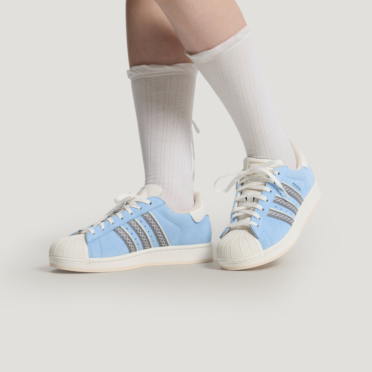 Adidas Superstar II Sneakers - Clear Blue / Chalk White - view 1
