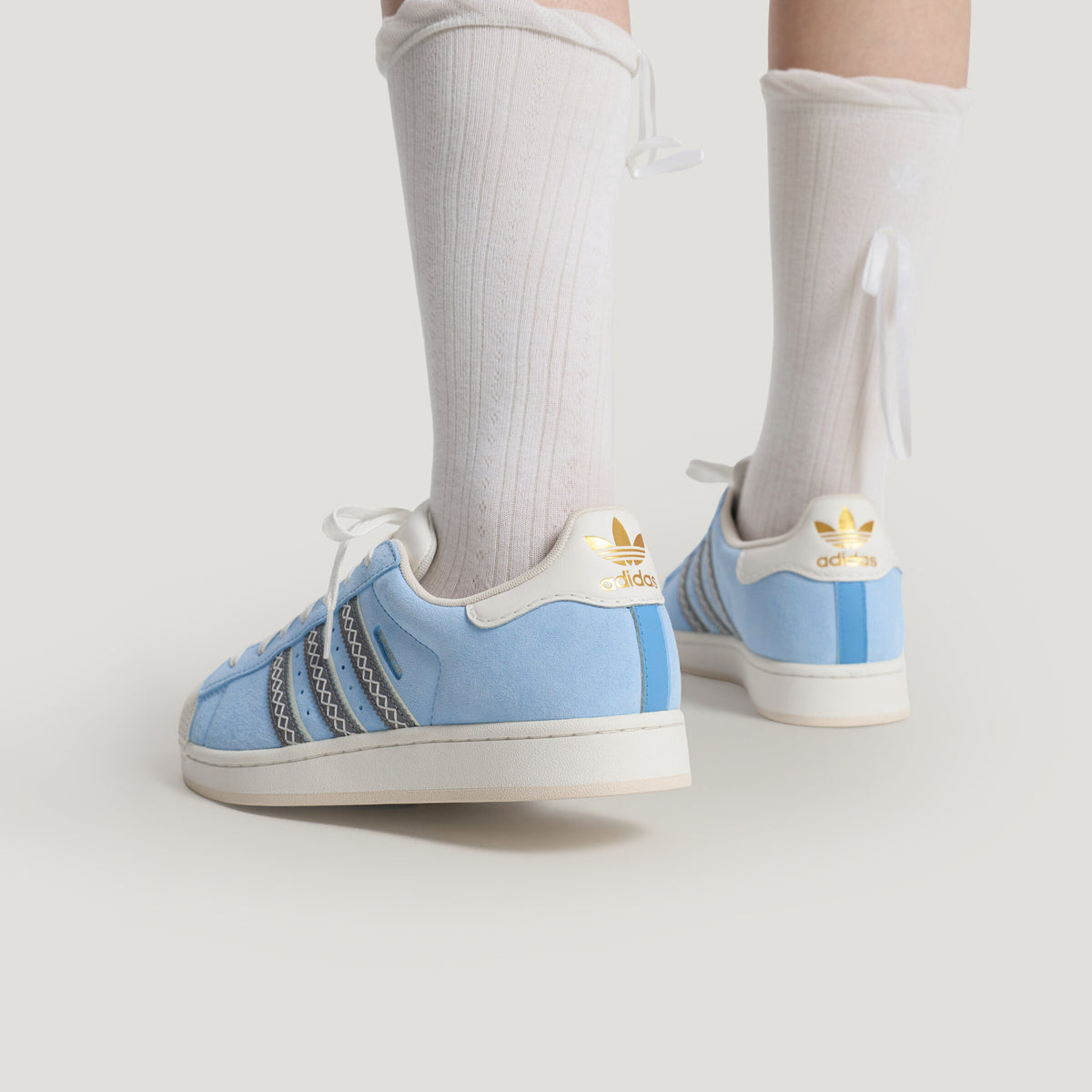 Adidas Superstar II Sneakers - Clear Blue / Chalk White - view 2
