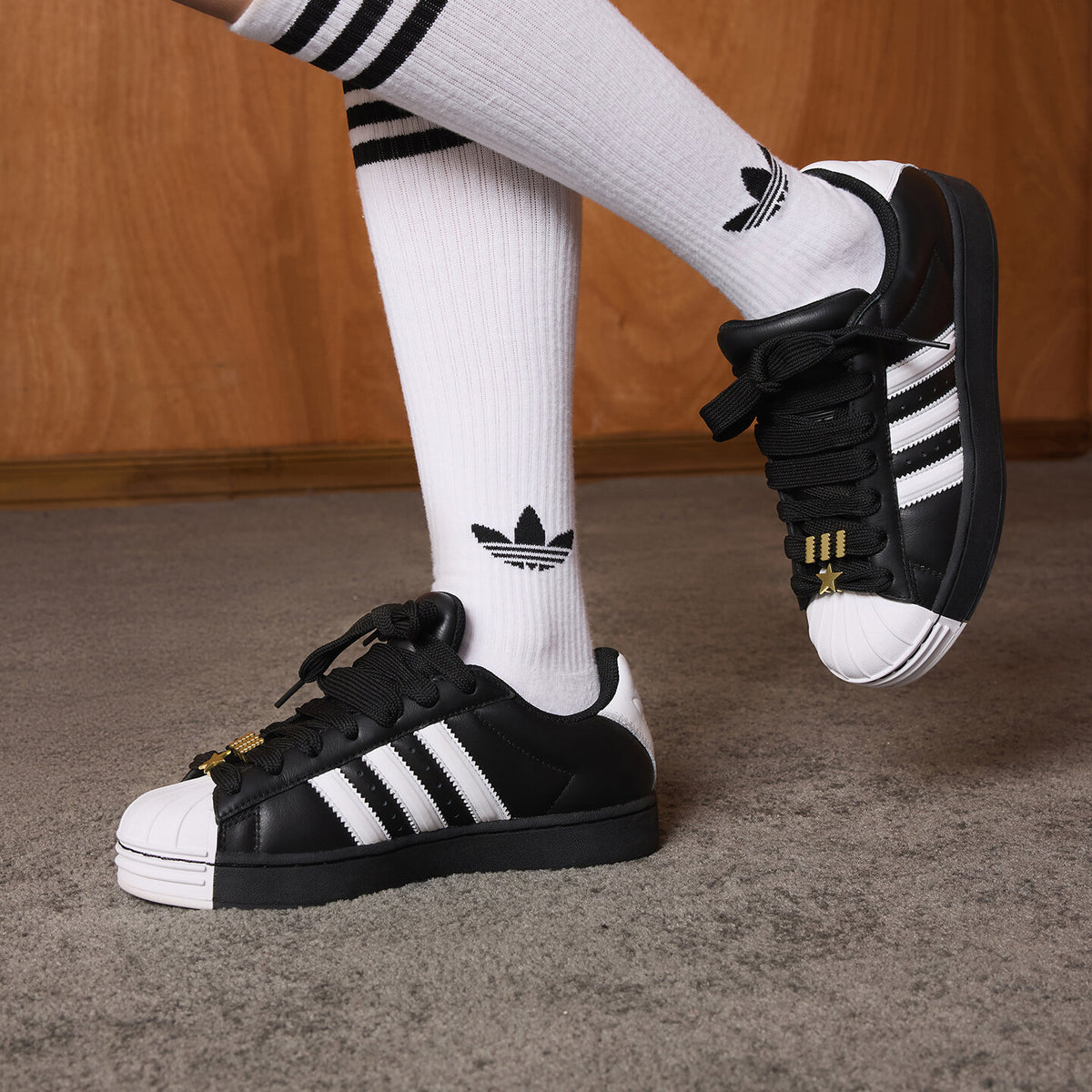 Adidas Superstar ST Sneakers - White / Black / Gold - view 1