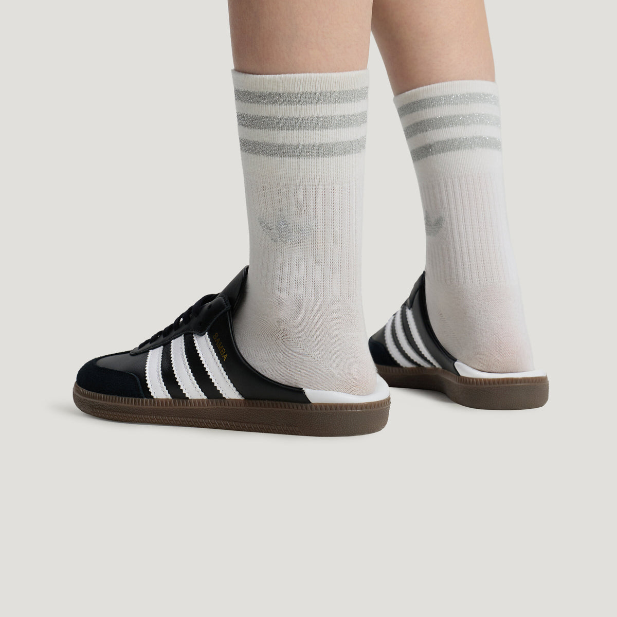 Adidas Samba OG MULE Sneakers - Black / White / Resin Yellow - view 5