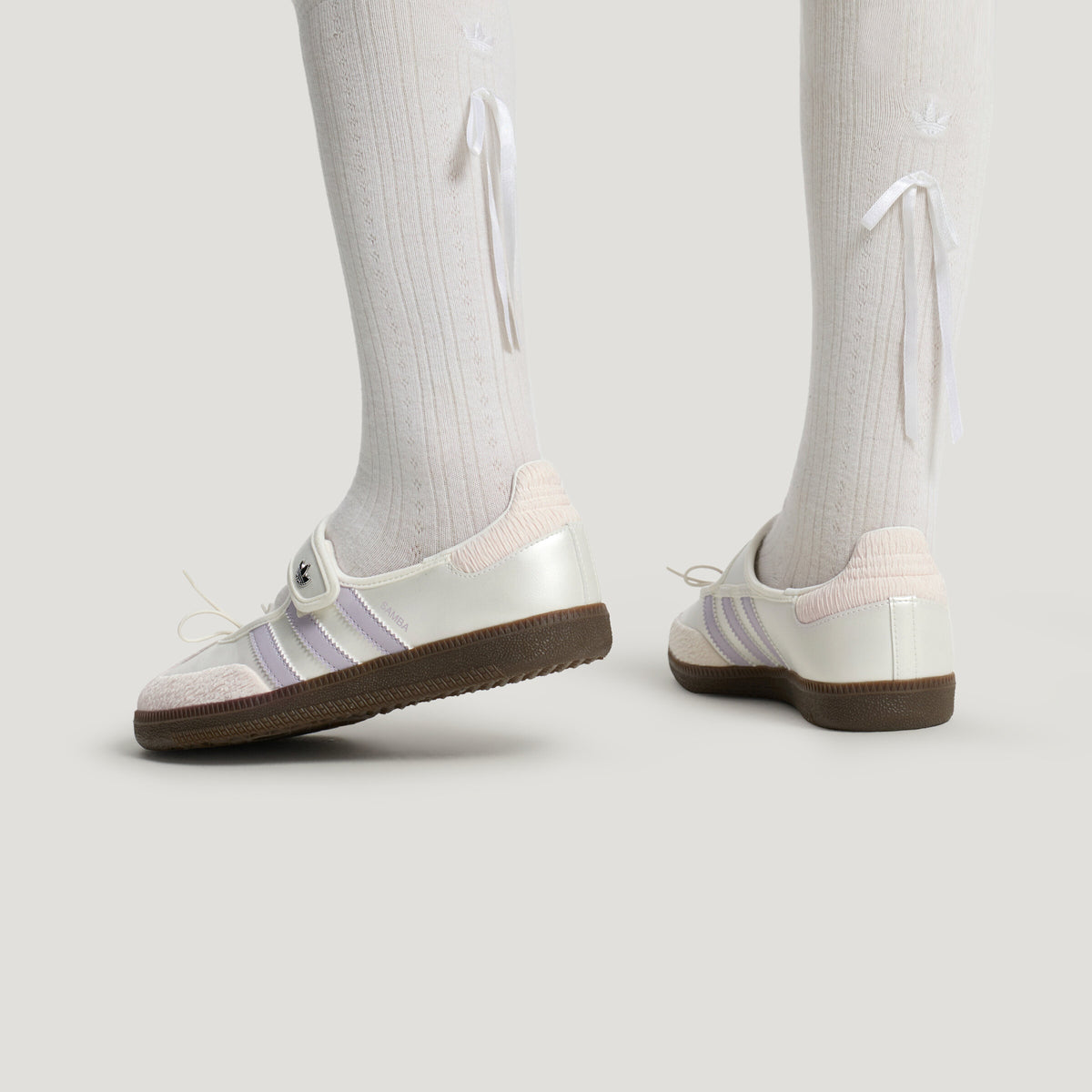 Adidas Samba JANE Sneakers - Crystal White / Pink White / Wonder Quartz - view 5
