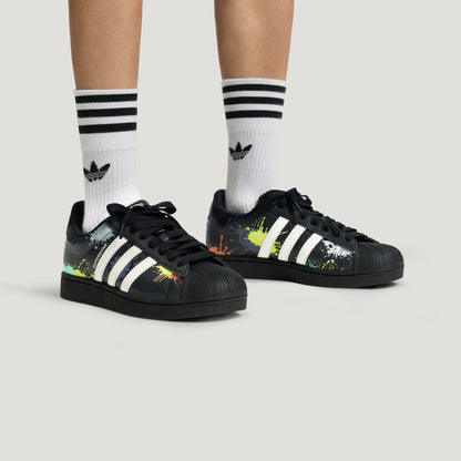 Adidas Superstar II Sneakers - Light Grey / Crystal White / Stone Green - view 4