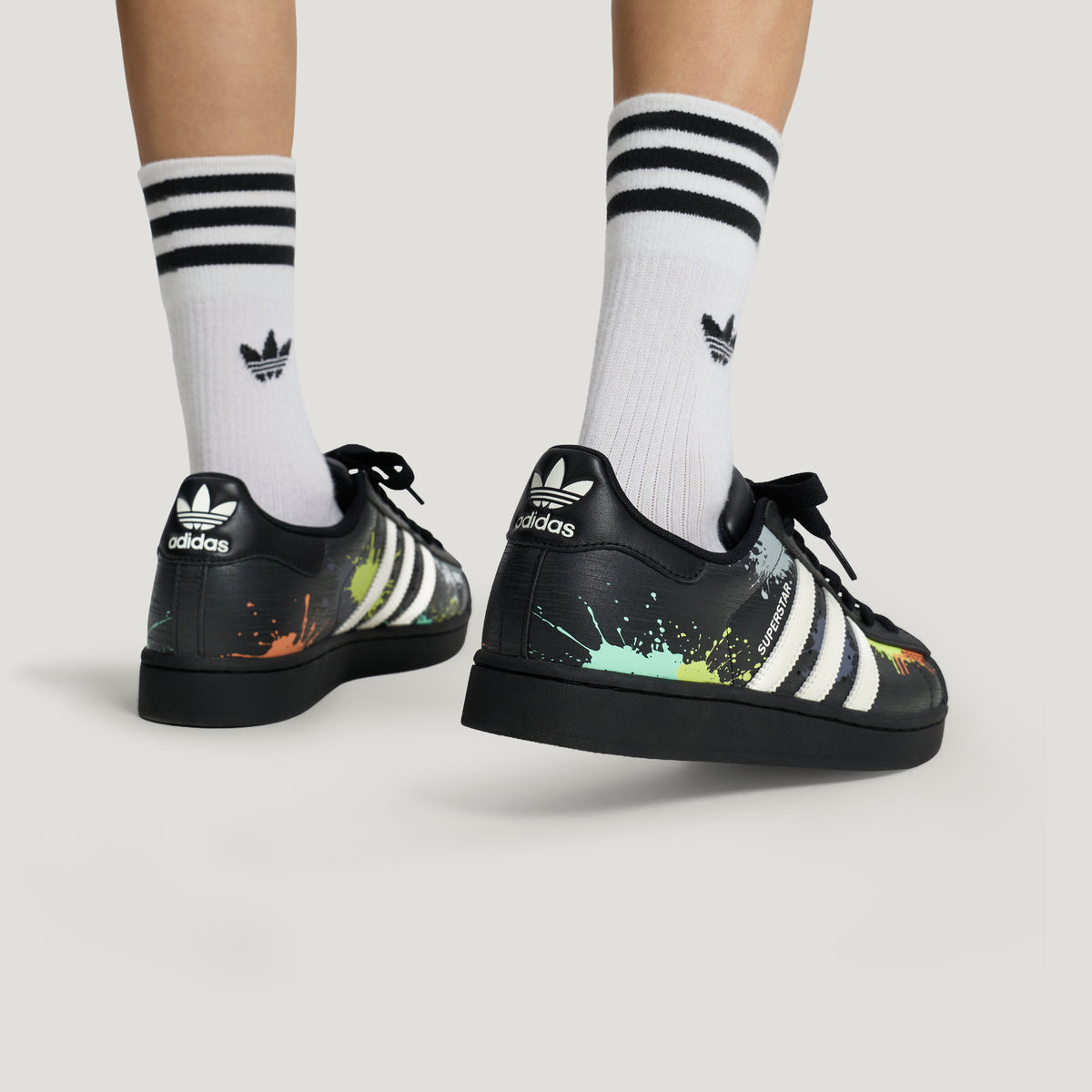 Adidas Superstar II Sneakers - Light Grey / Crystal White / Stone Green - view 5