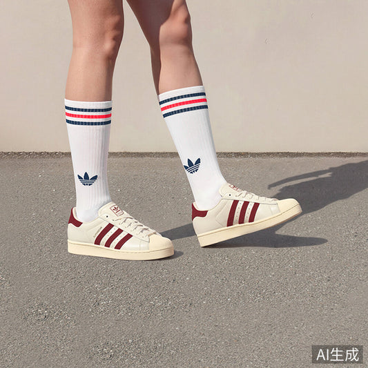 Adidas Superstar II Sneakers - Chalk White / Victory Blue / Warm Vanilla - view 1
