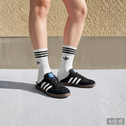 Adidas Samba OG MULE Sneakers - Black / White / Resin Yellow - view 2
