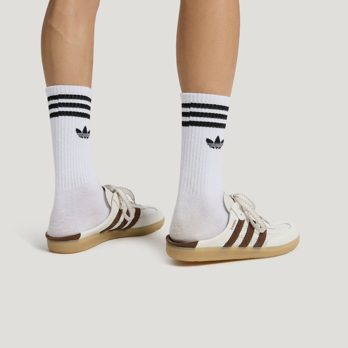 Adidas Samba OG MULE Sneakers - Chalk White / Soft Brown - view 5