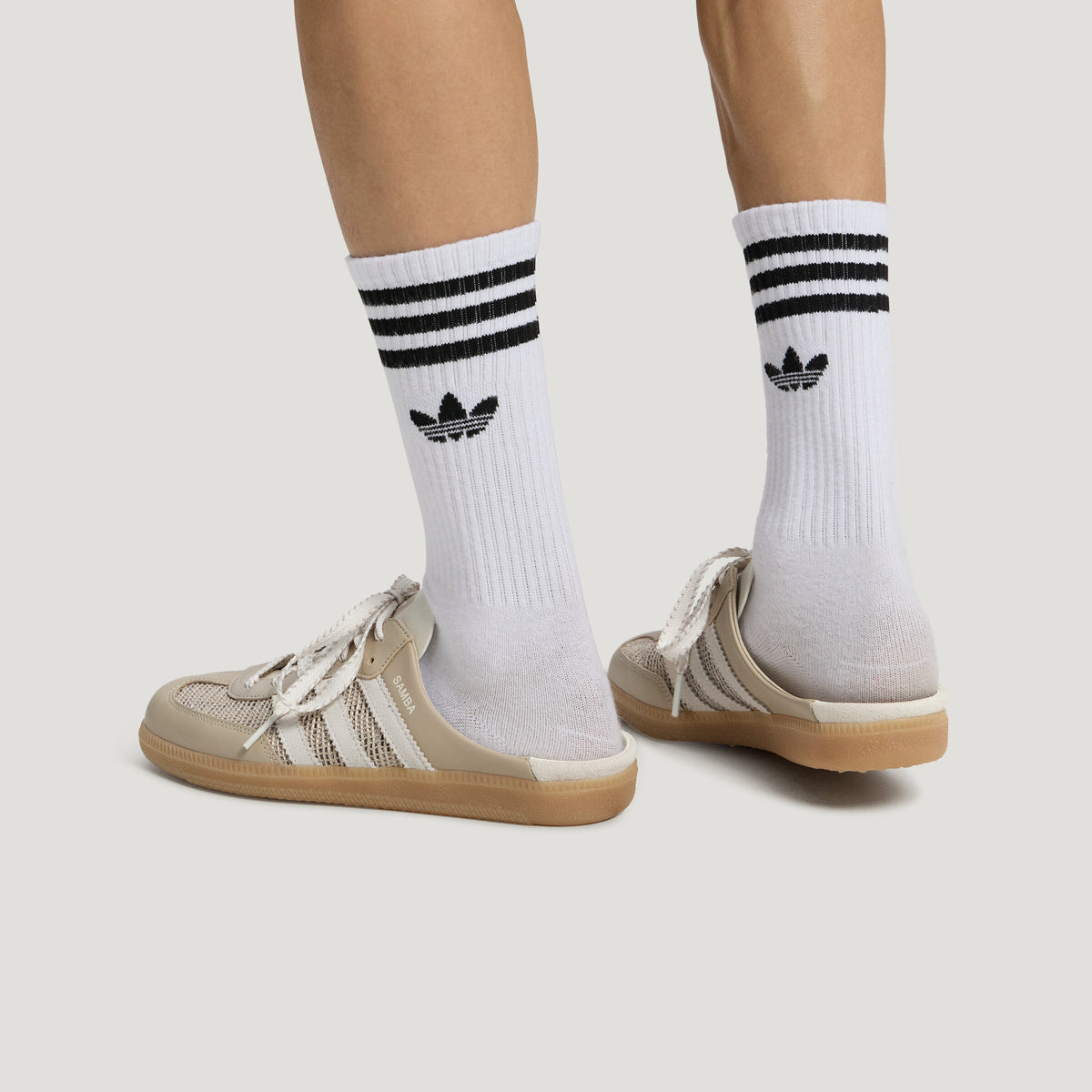 Adidas Samba OG MULE Sneakers - Chalk White / Soft Brown - view 5