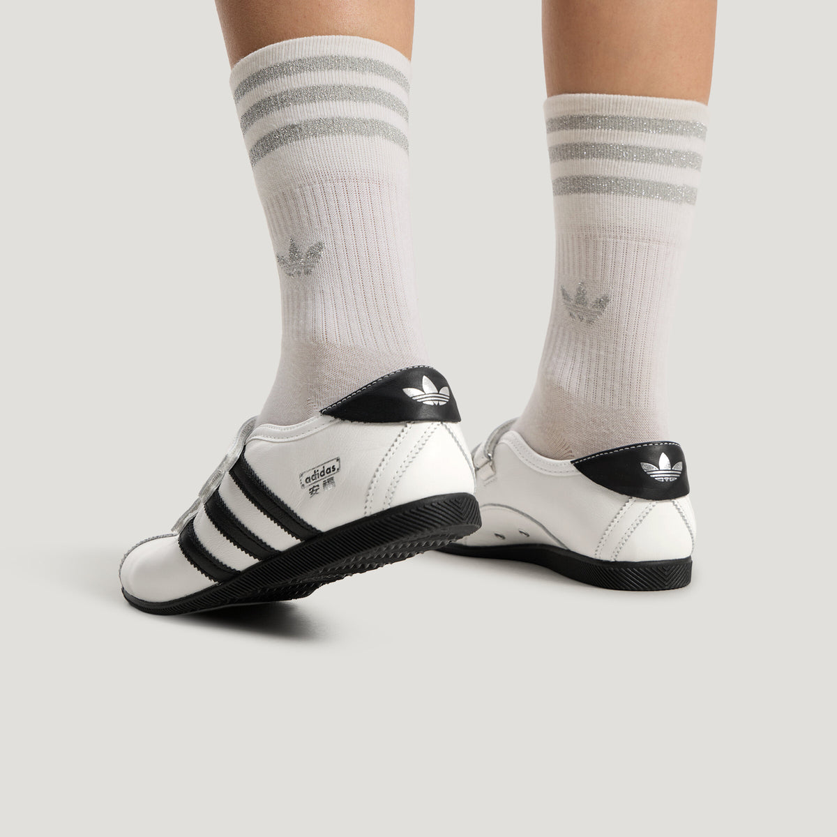 Adidas ANFU MJ Sneakers - Black / Crystal White / Silver Metallic - view 4