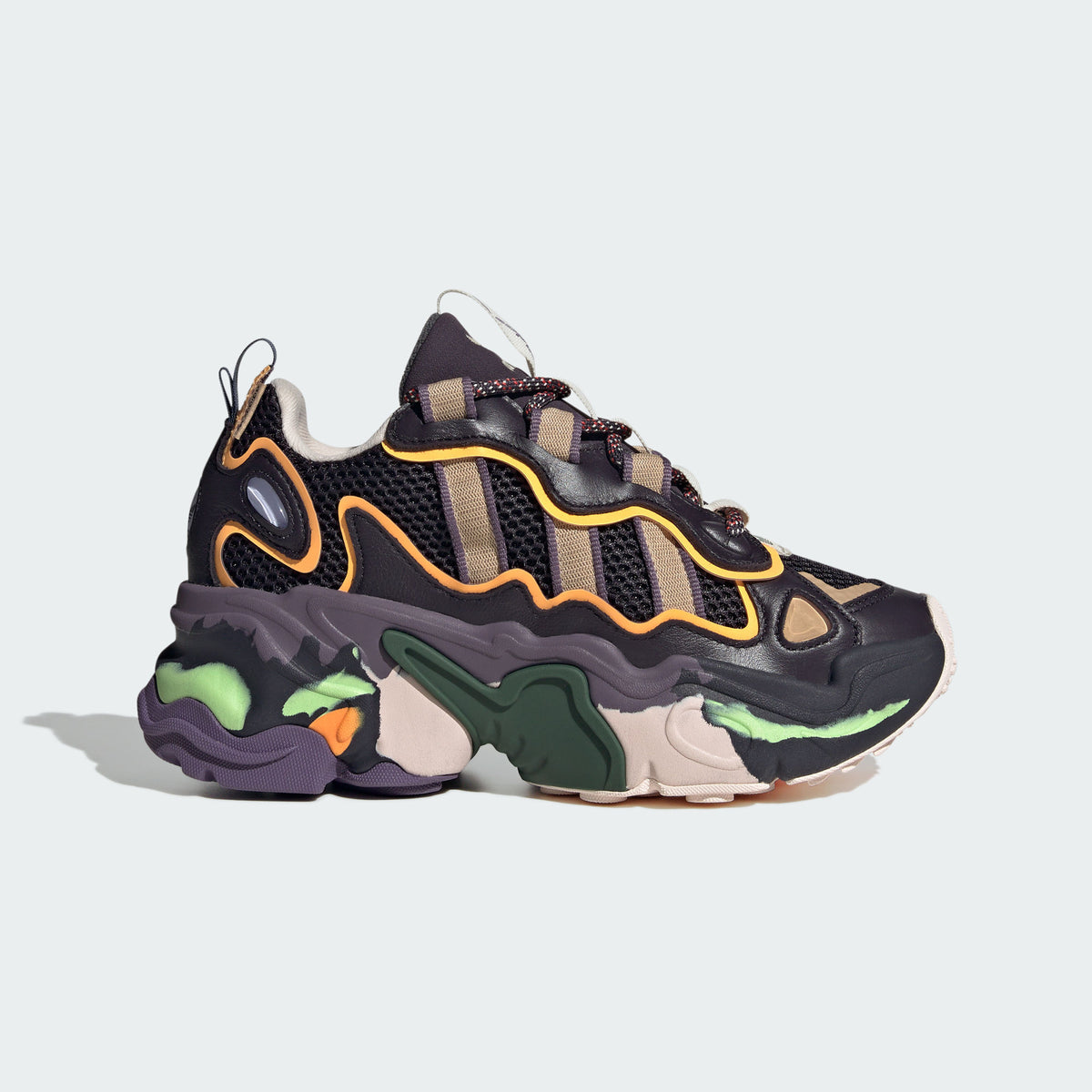 Adidas Ozthemis Sneakers - Black / Tan / Orange / Light Grey - view 1