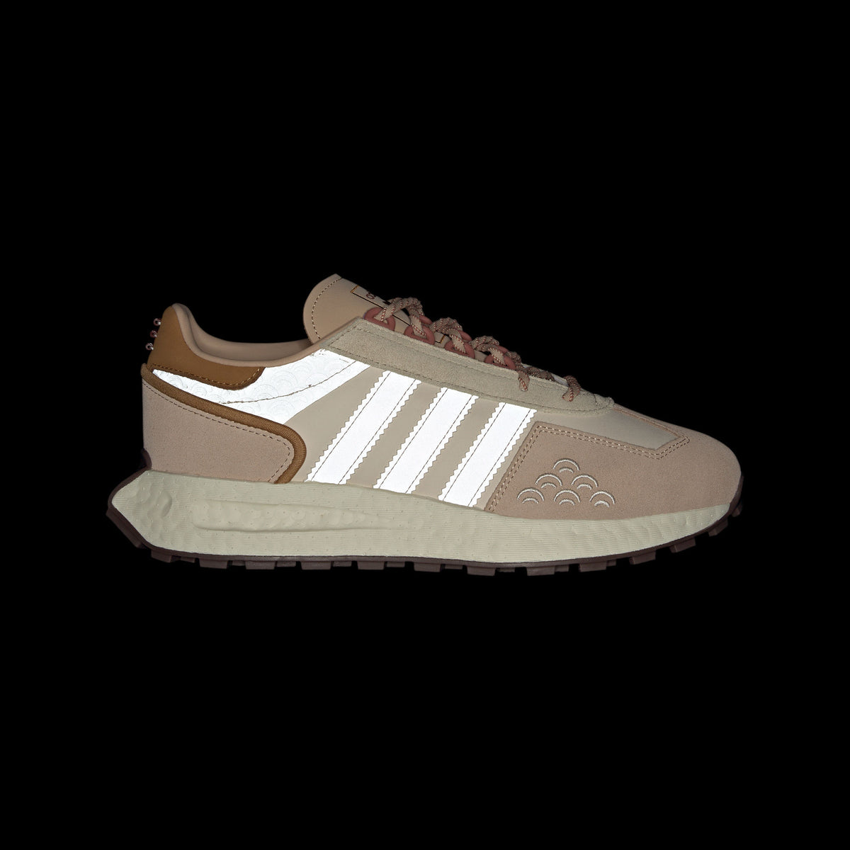 Adidas Retropy E5 BOOST Sneakers - Off White / Khaki / Earth Brown - view 2