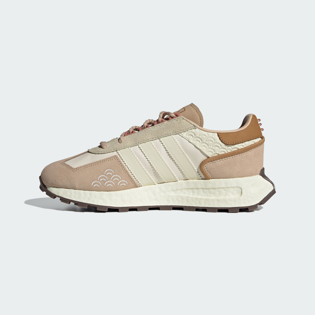 Adidas Retropy E5 BOOST Sneakers - Off White / Khaki / Earth Brown - view 3