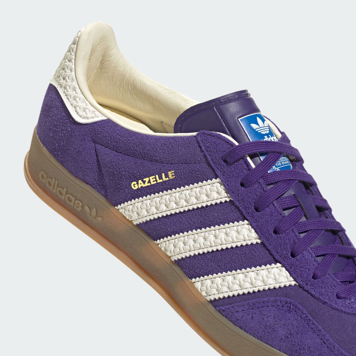 Adidas Gazelle Indoor Sneakers - Better Scarlet / Chalk White / Gold - view 8