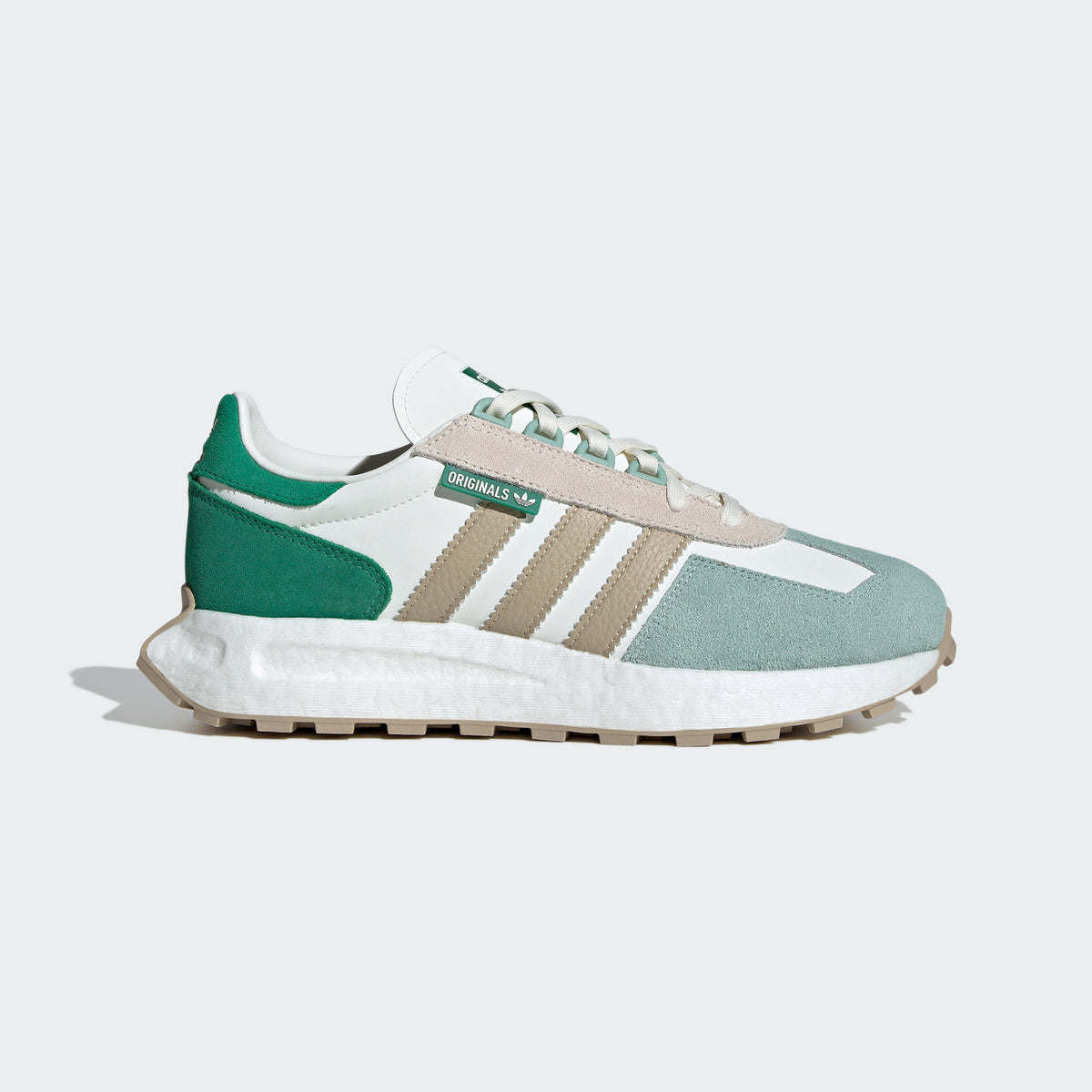 Adidas Retropy E5 BOOST Sneakers - White / Dark Green / Light Green / Khaki - view 3