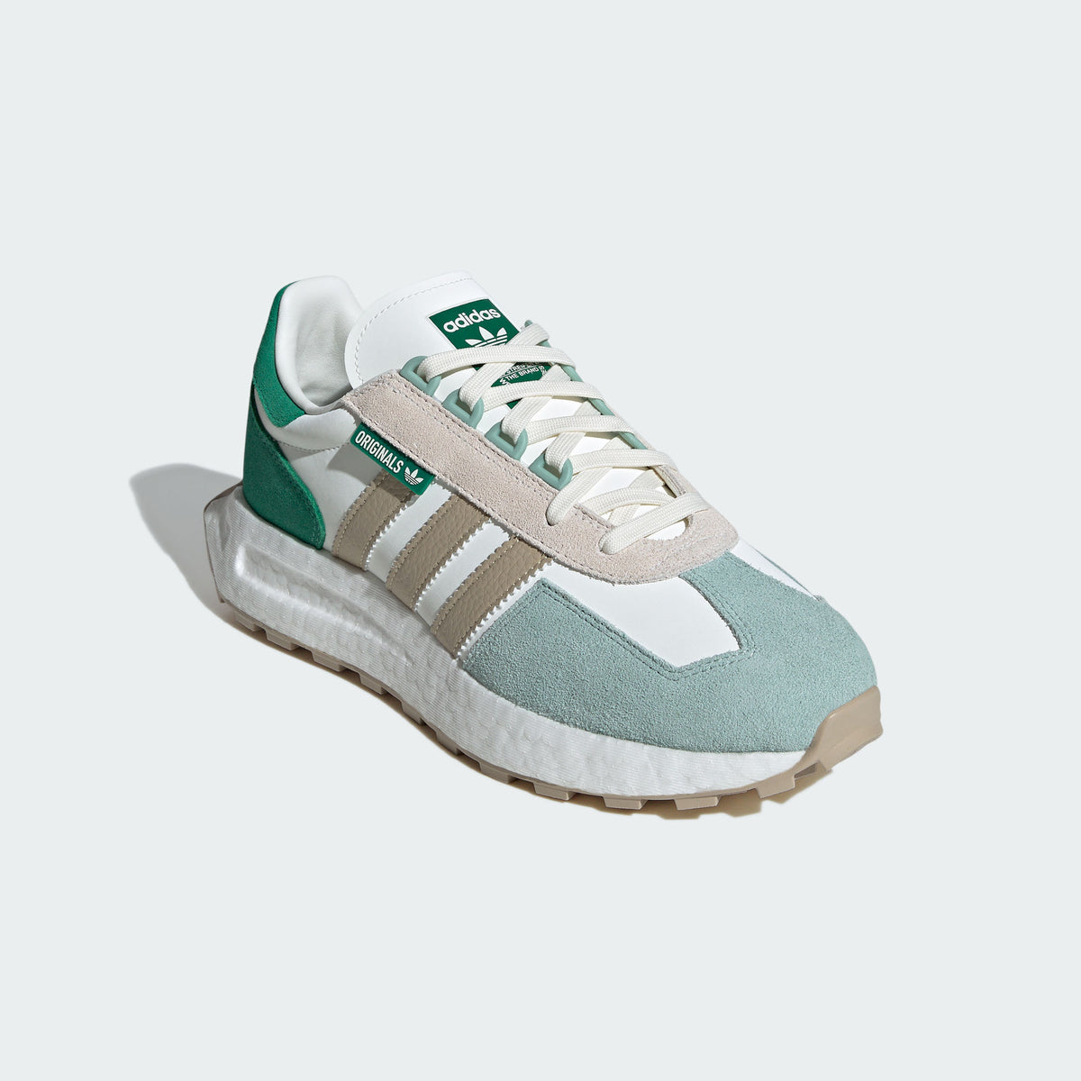 Adidas Retropy E5 BOOST Sneakers - White / Dark Green / Light Green / Khaki - view 7