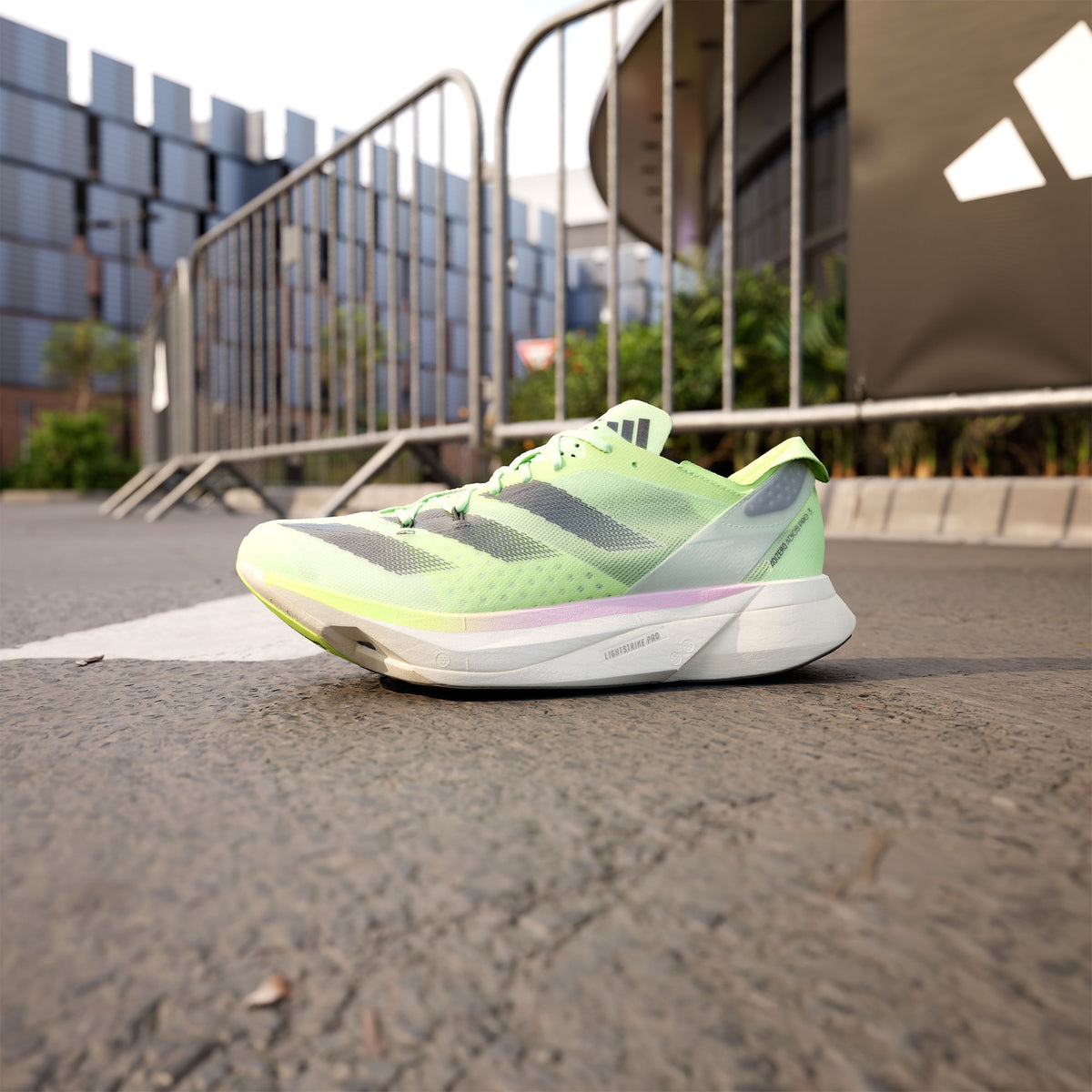Adidas Adizero Adios PRO 3 Sneakers - Solar Green / Black - view 4
