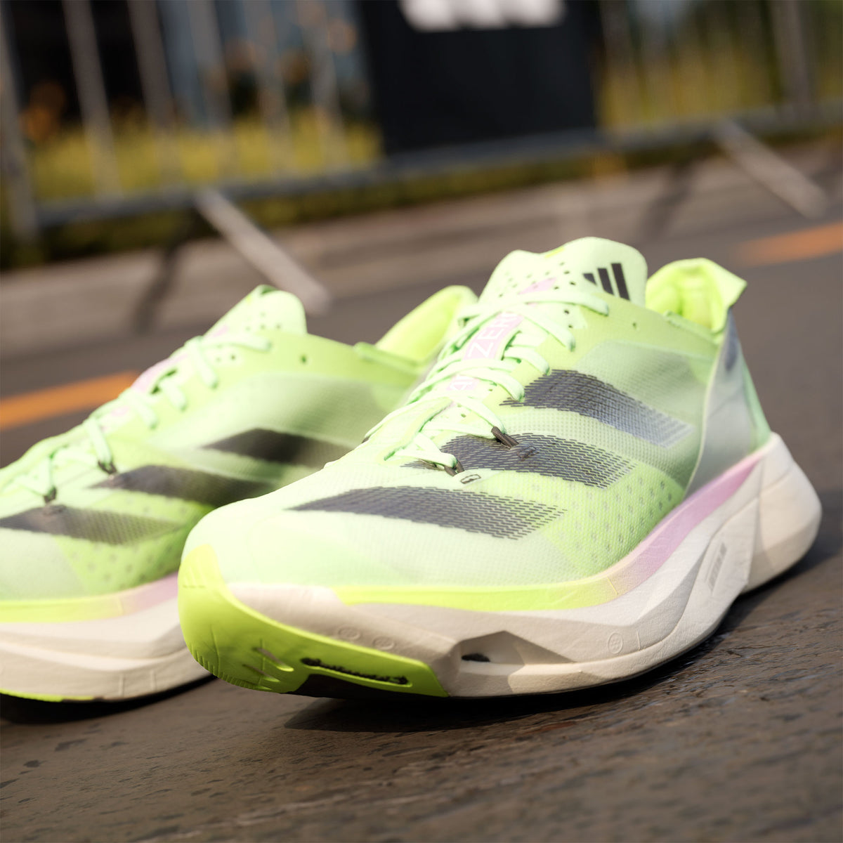 Adidas Adizero Adios PRO 3 Sneakers - Solar Green / Black - view 7