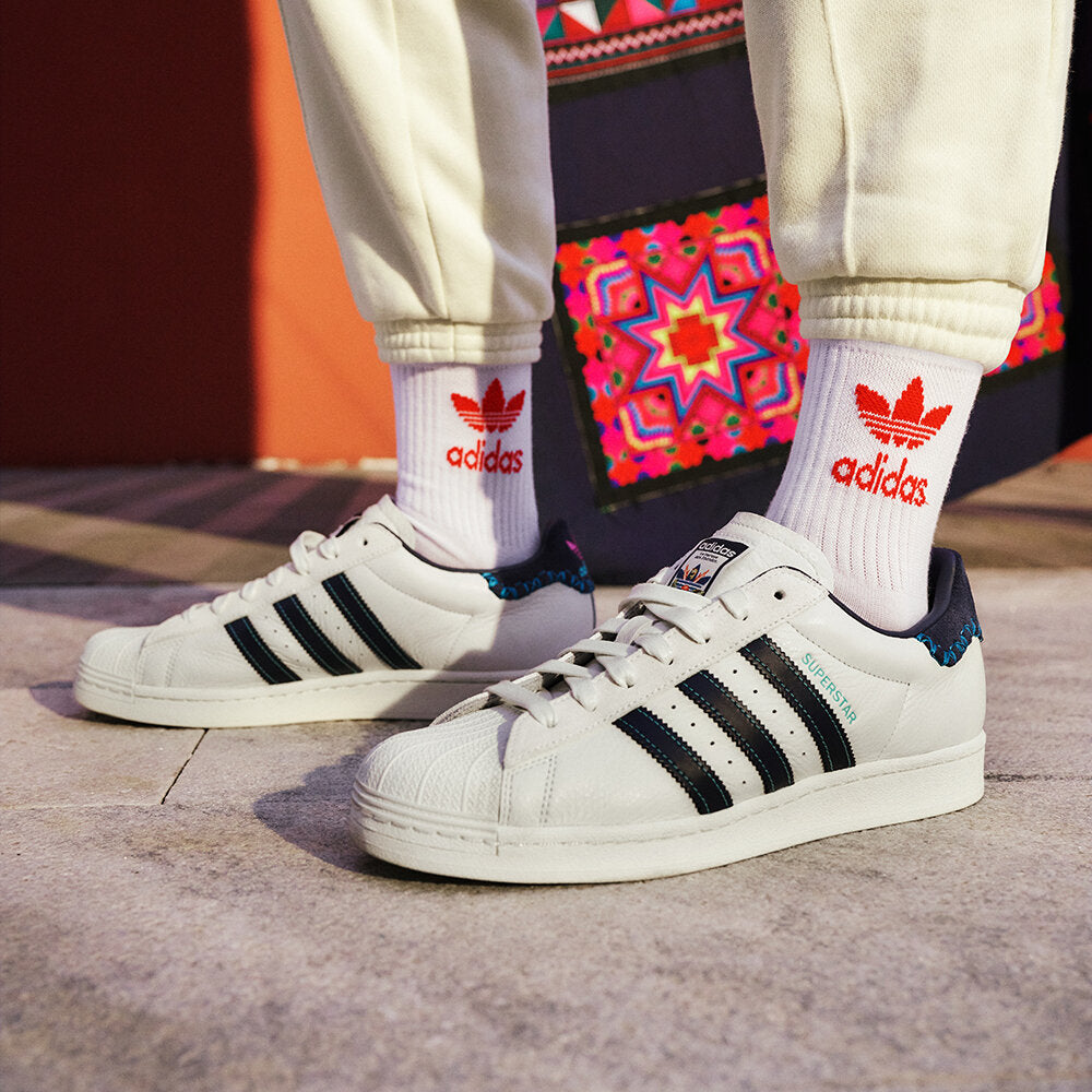 Adidas Superstar Sneakers - White / Navy / Off White - view 1