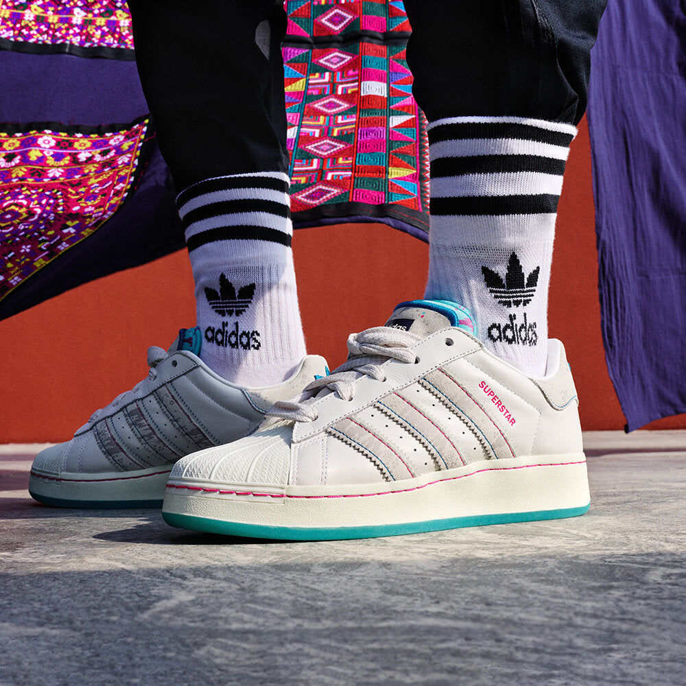 Adidas Superstar XLG Sneakers - White / Light Grey / Off White / Peacock Blue - view 1