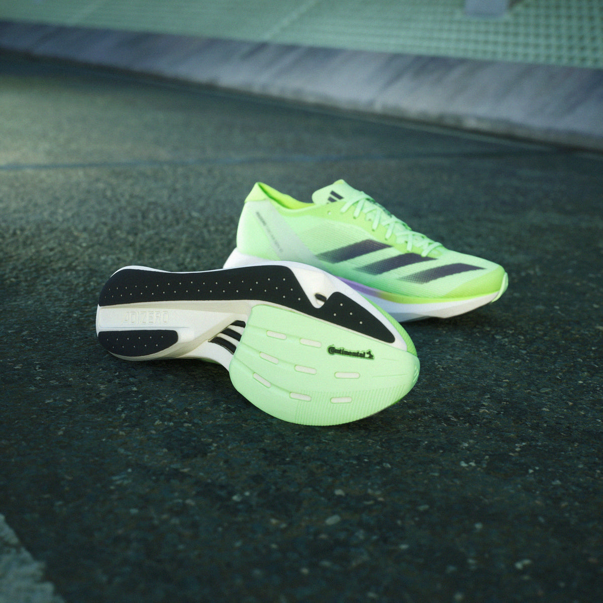 Adidas Adizero Takumi SEN 10 Sneakers - Sage / Black / Solar Green - view 8