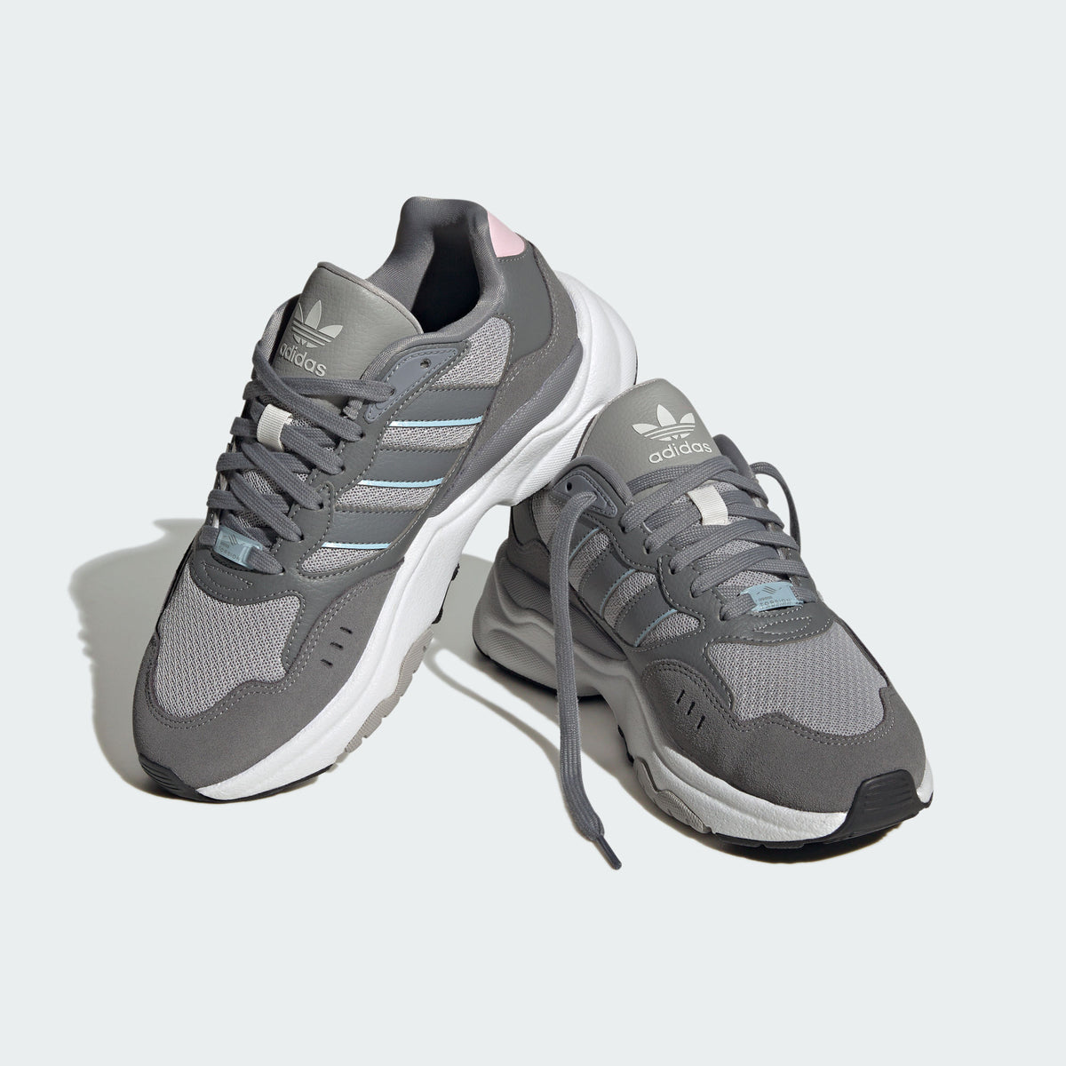 Adidas Retropy E5 Sneakers - Dark Grey / Light Grey / Pink - view 8