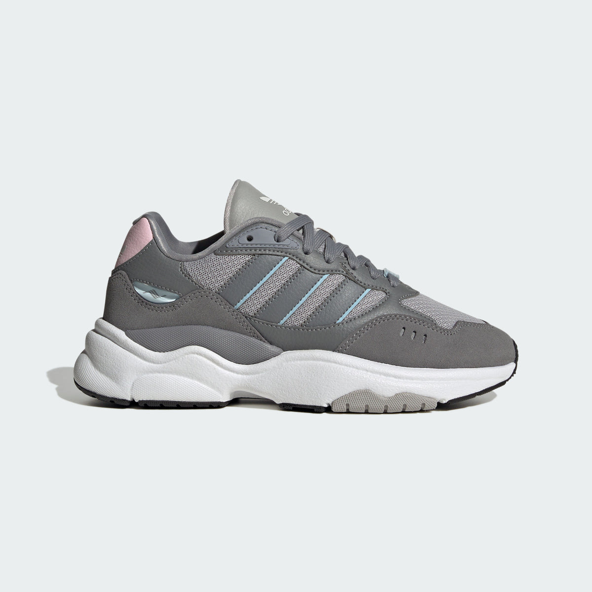 Adidas Retropy E5 Sneakers - Dark Grey / Light Grey / Pink - view 4