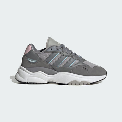 Adidas Retropy E5 Sneakers - Dark Grey / Light Grey / Pink - view 4
