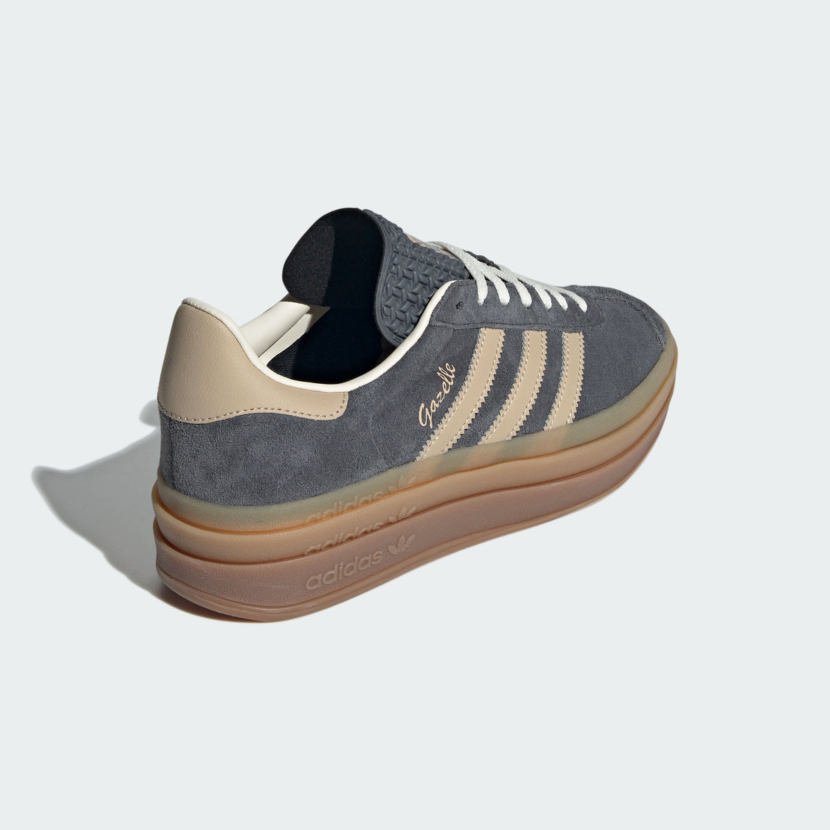 Adidas Gazelle BOLD Sneakers - Dark Grey / Tan - view 6