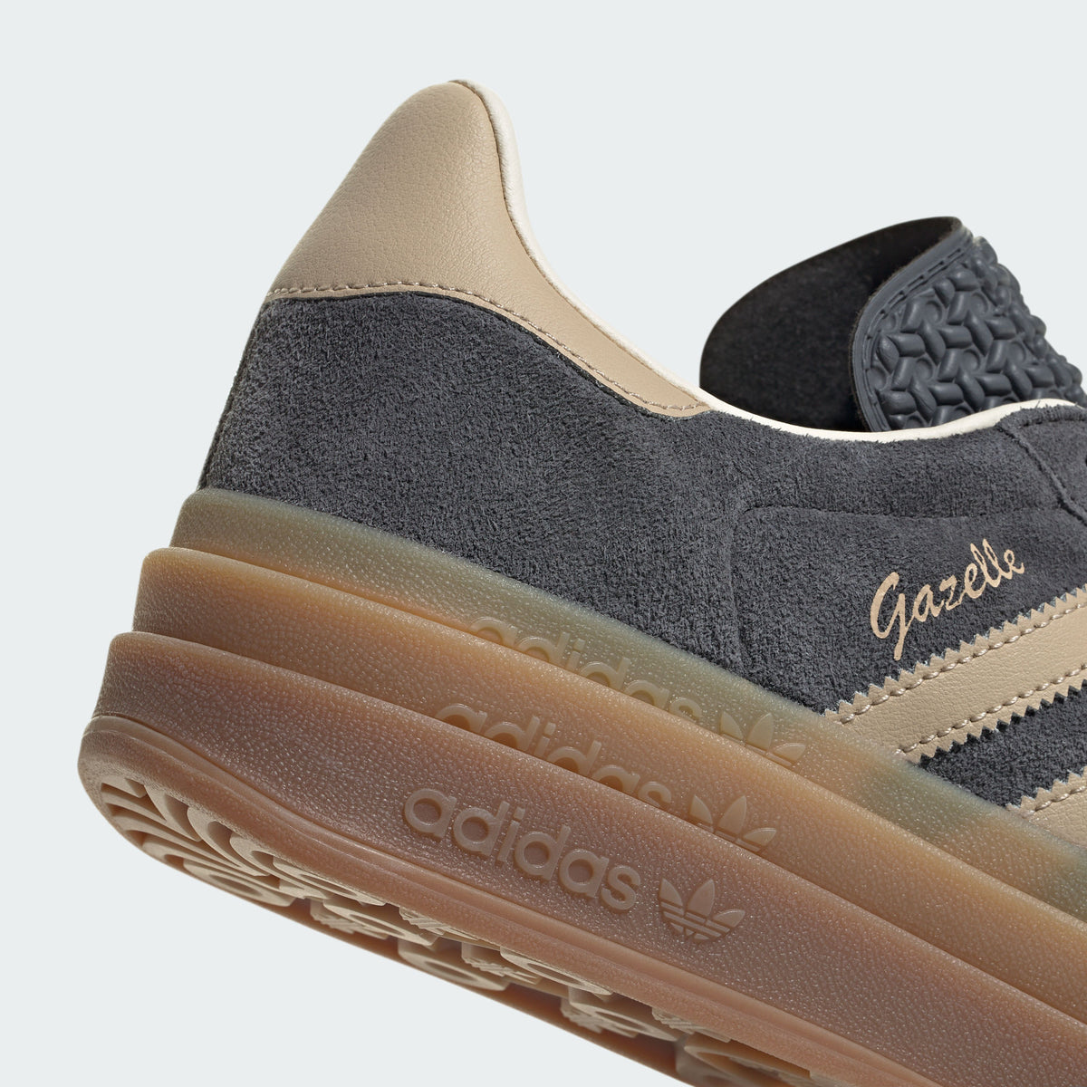 Adidas Gazelle BOLD Sneakers - Dark Grey / Tan - view 7