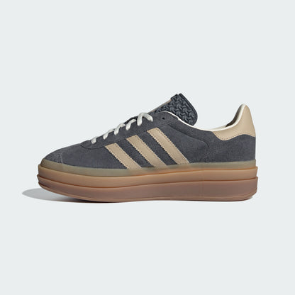 Adidas Gazelle BOLD Sneakers - Dark Grey / Tan - view 2