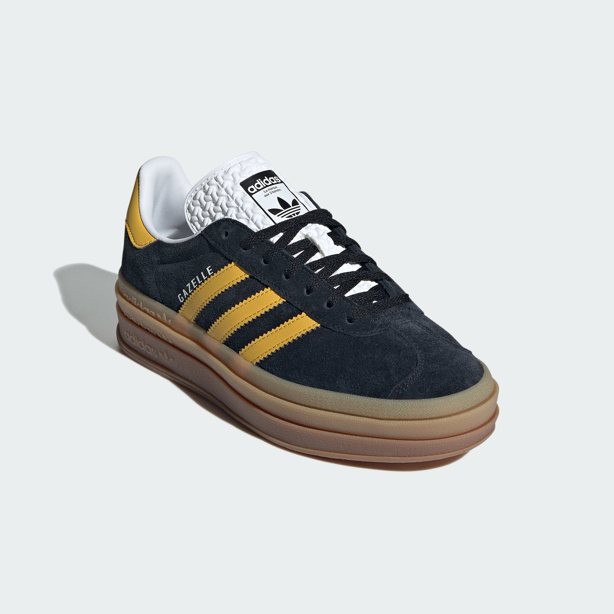 Adidas Gazelle BOLD Sneakers - Black / Orange Yellow - view 8