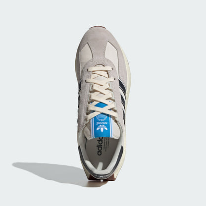 Adidas Retropy LOW Trainers Sneakers - Light Grey / Off White / Black - view 3
