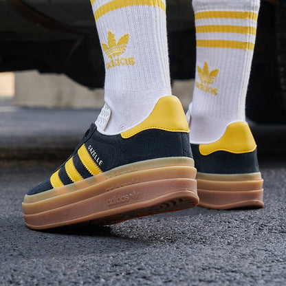 Adidas Gazelle BOLD Sneakers - Black / Orange Yellow - view 2