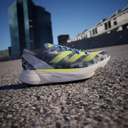 Adidas Adizero Adios PRO 3 Sneakers - Crystal White / Lucid Lemon / Blue - view 1