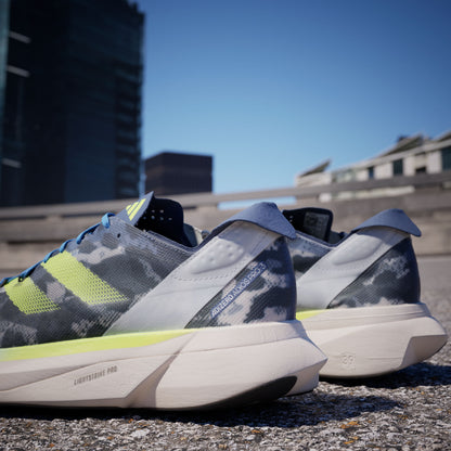 Adidas Adizero Adios PRO 3 Sneakers - Crystal White / Lucid Lemon / Blue - view 8