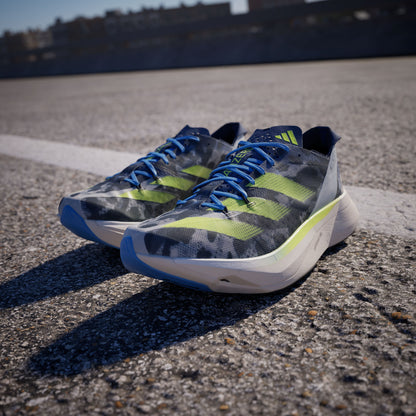 Adidas Adizero Adios PRO 3 Sneakers - Crystal White / Lucid Lemon / Blue - view 6