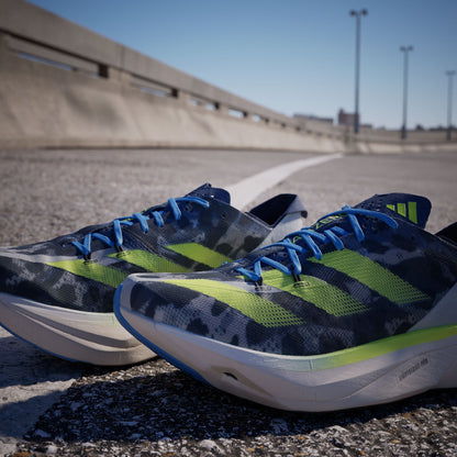 Adidas Adizero Adios PRO 3 Sneakers - Crystal White / Lucid Lemon / Blue - view 7