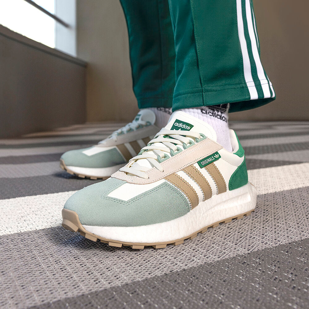 Adidas Retropy E5 BOOST Sneakers - White / Dark Green / Light Green / Khaki - view 1