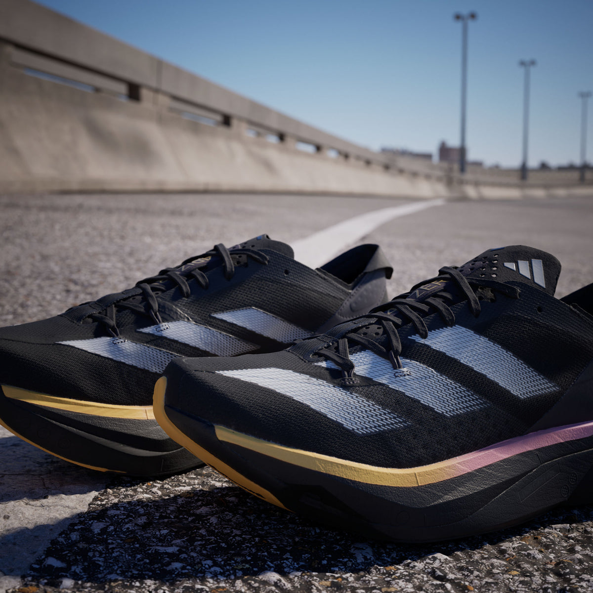 Adidas Adizero Adios PRO 3 M Sneakers - Black / White - view 6