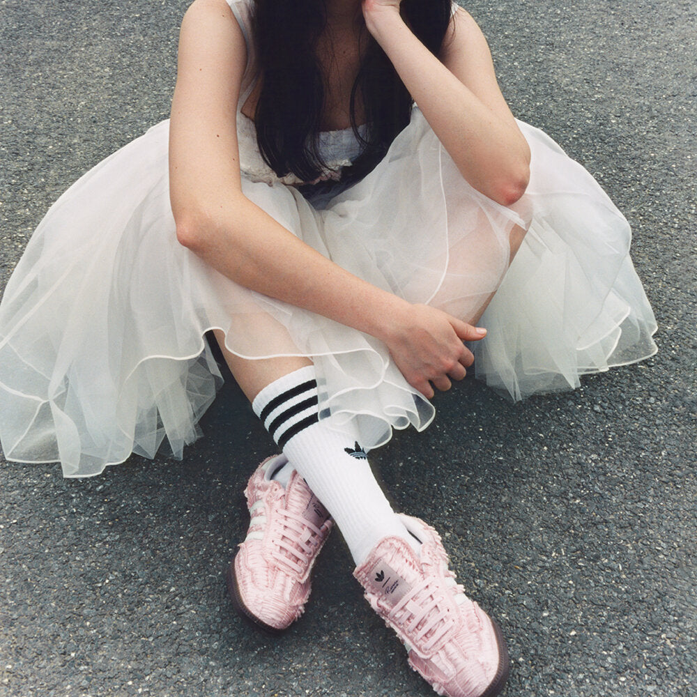 Adidas Caroline Samba OG Satin Sneakers - Clear Pink / Crystal White / Pink - view 1