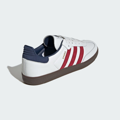 Adidas Samba OG Sneakers - Crystal White / Victory Red / Night Indigo - view 6
